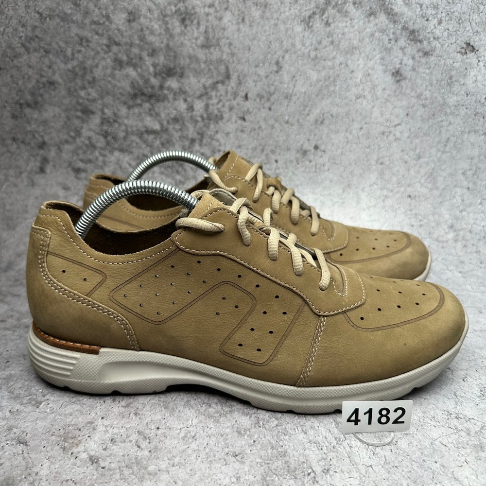 Dansko Wesley Sneakers Mens 9.5-10 Khaki Milled Nubuck Leather Perforated